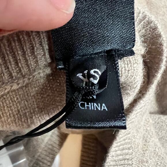 NWT Zero Maria Cornejo Mini Koya shrug eco cashmere latte XS - Picture 4 of 9